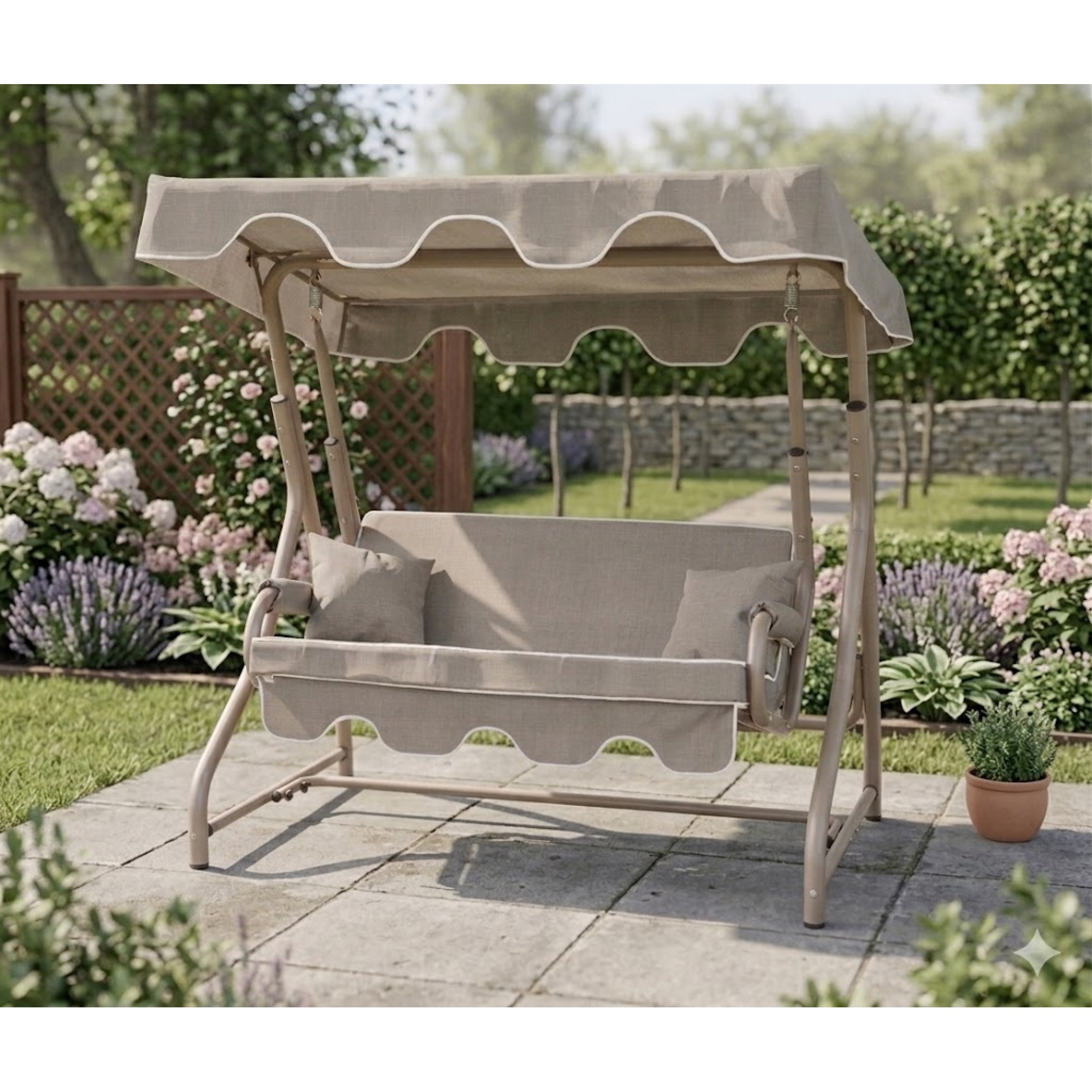 جۆلانەی جێگیری مۆروس Ø51 170 سم ; لمی - بێج