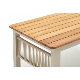 سێتی دانیشتنی جۆری ئەلیز 3+1+1 + مێزی بەرز؛ داری ئیرۆکۆ