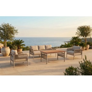 سێتی دانیشتنی لۆیا 3+1+1 + مێزی بەرزی ئیرۆکۆ; لمی - New Melon