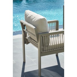 سێتی دانیشتنی گینۆڤا 2+1+1 + مێزی ناوەڕاستی ئەلەمنیۆم ; New Melon - 7006