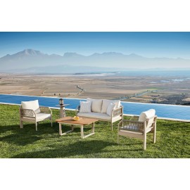 سێتی دانیشتنی نۆڤا 2+1+1 + مێزی ناوەڕاستی ئەلەمنیۆم ; New Melon - 7006