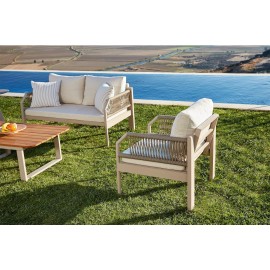 سێتی دانیشتنی نۆڤا 2+1+1 + مێزی ناوەڕاستی ئەلەمنیۆم ; New Melon - 7006