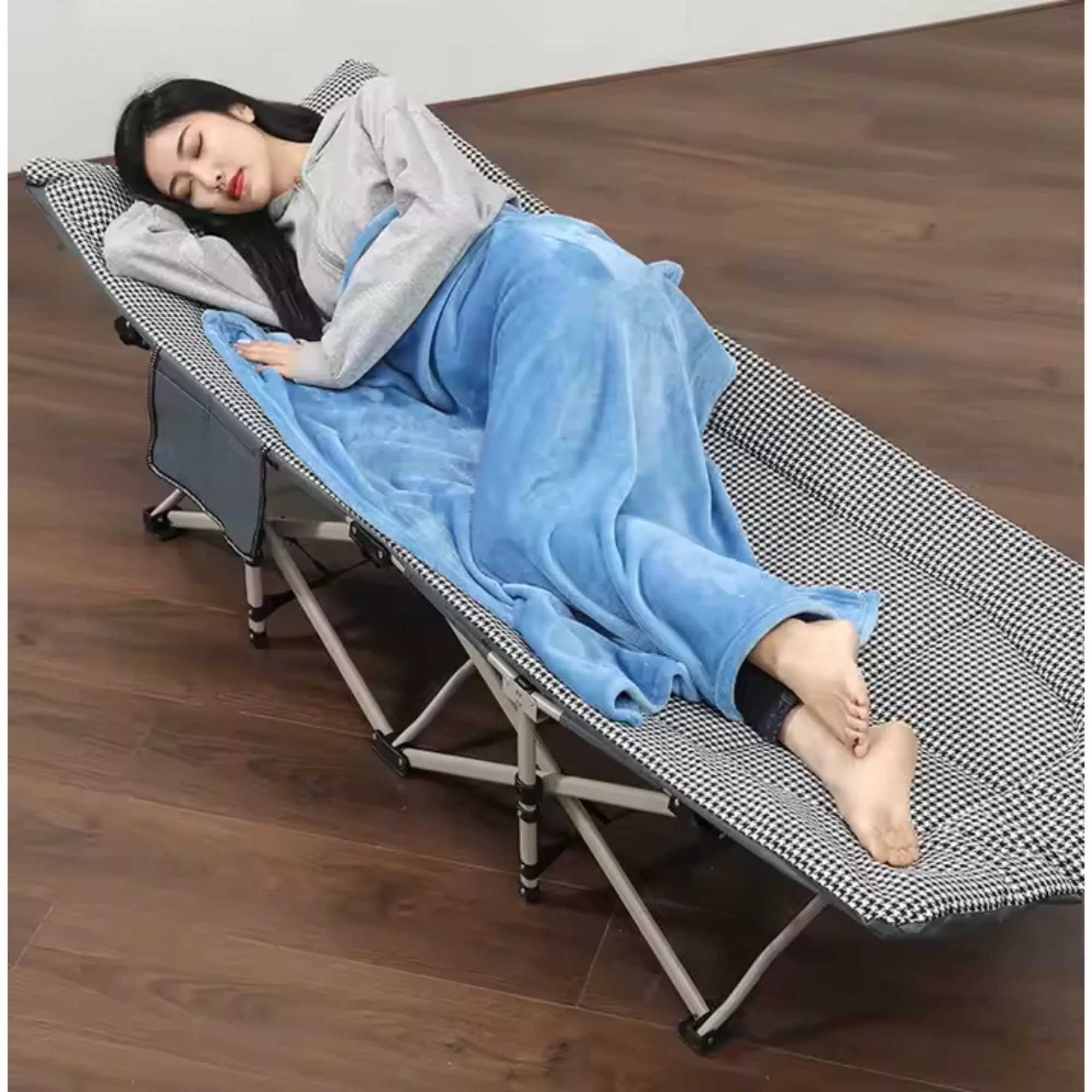 قەرەوێڵەی کامپکردنی قاچدار 40*67*190 سم ; خۆڵەمێشی - KX-06-1