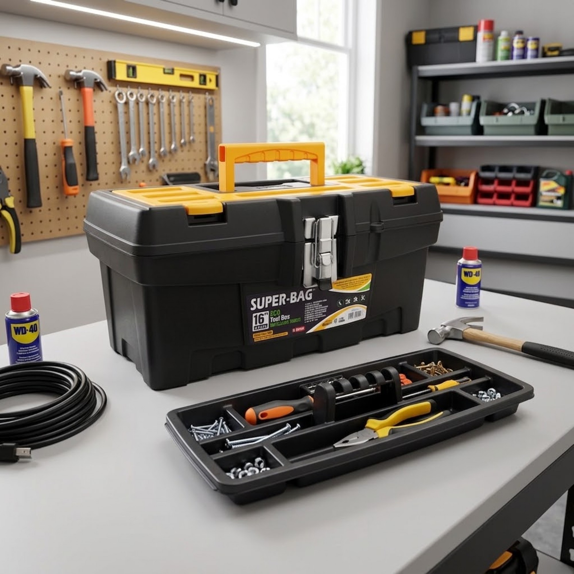 سندوقی کەرەستەی پلاستیکی ئیکۆ بە قفڵی میتاڵی 16 ئینچ - ASR-5028