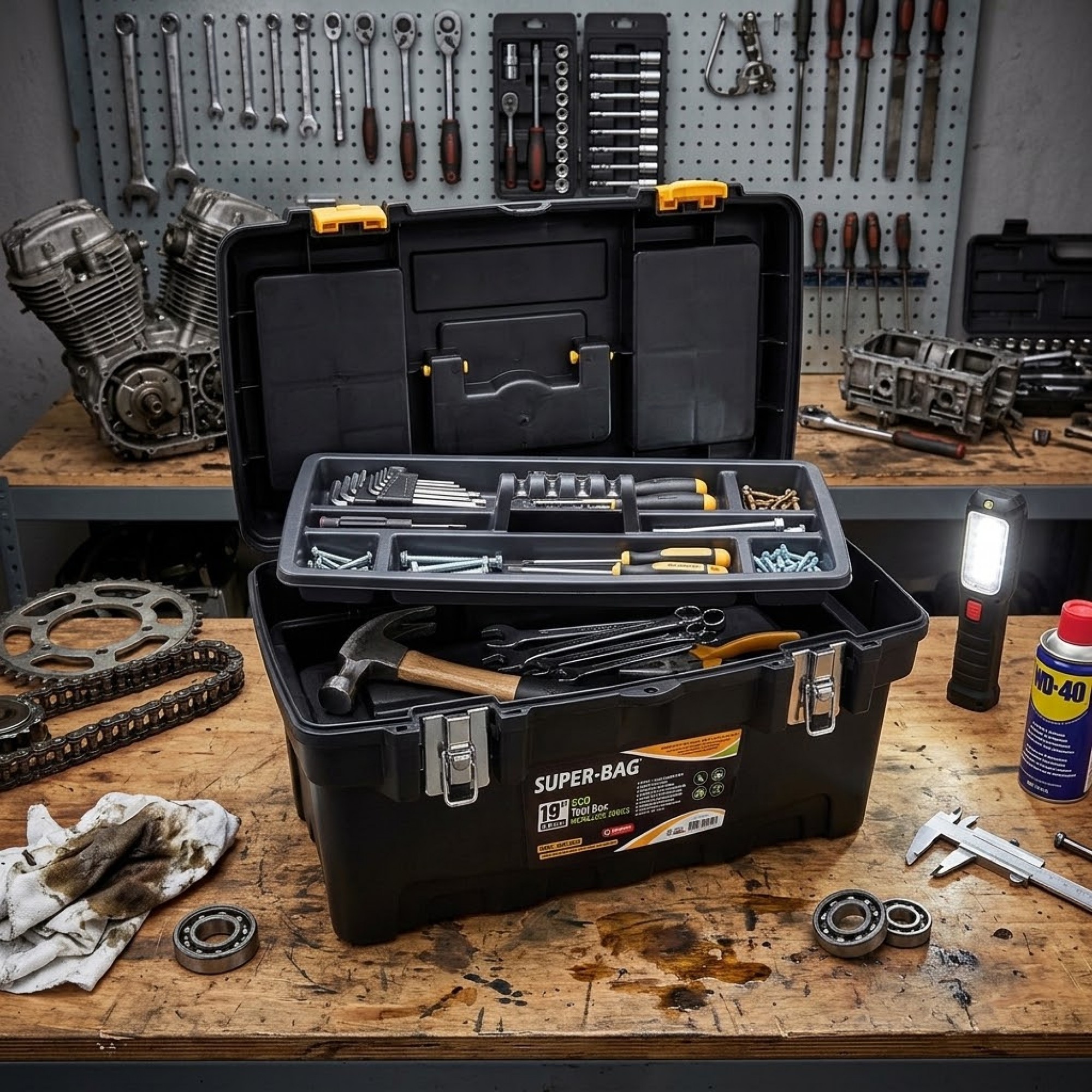 سندوقی کەرەستەی پلاستیکی ئیکۆ بە قفڵی میتاڵی 19 ئینچ - ASR-5029