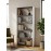 کتێبخانەی 5 ڕەفە 25*75*160 سم ; سپی/ئەنتراسیت