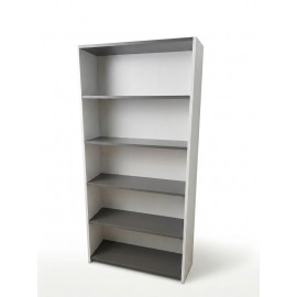 کتێبخانەی 5 ڕەفە 25*75*160 سم ; سپی/ئەنتراسیت