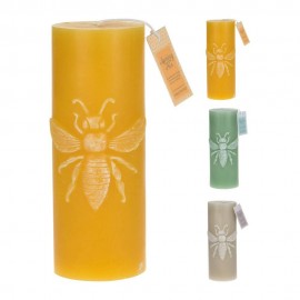 مۆمی ستوونی  7 * 7 * 18 سم 3 رەنگی جوراوجور