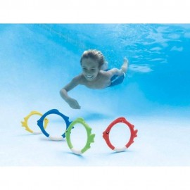 یاری ئەڵقەی ماسی  ژێر ئاو بۆ منداڵان 4 پارچە