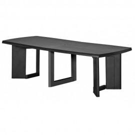 مێزی پلاستیکی نیویۆرک رەنگی ئەنتراسایت 260*105*75 سم