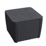 سندوقی پلاستیکی مێزی ناوەراستی لوزۆن  رەنگی ئەنتراسیت 57*57*43 سم