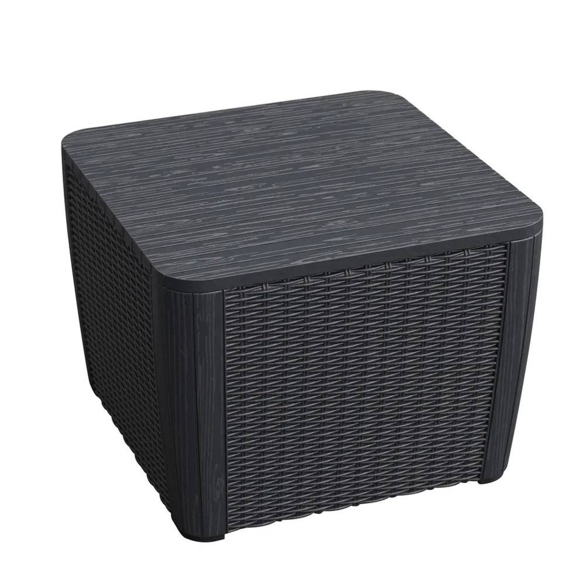 سندوقی پلاستیکی مێزی ناوەراستی لوزۆن  رەنگی ئەنتراسیت 57*57*43 سم