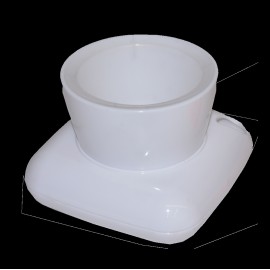 گوڵدانی گالا ڕەنگی سپی