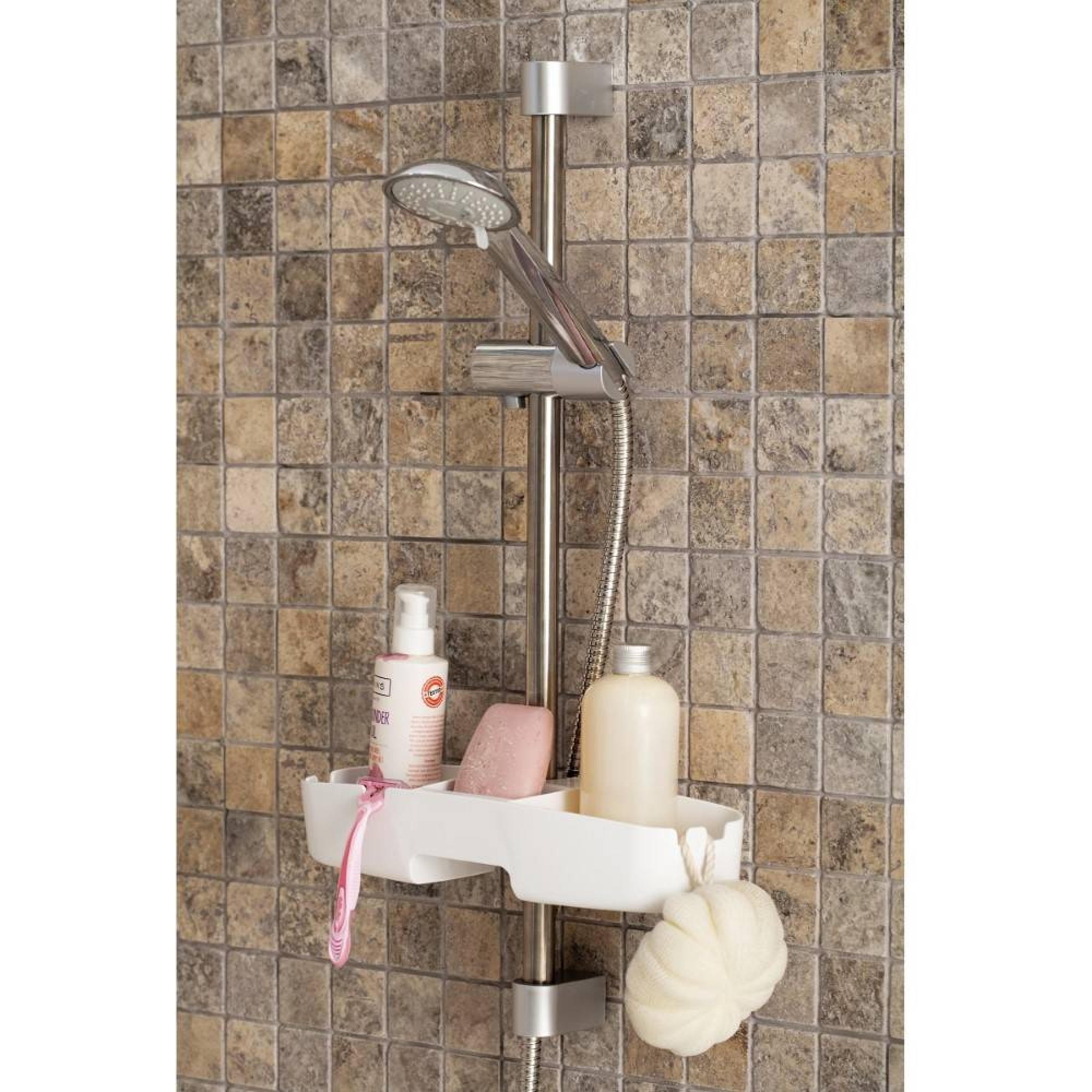 رەفی حەمام رەنگی سپی دریبی