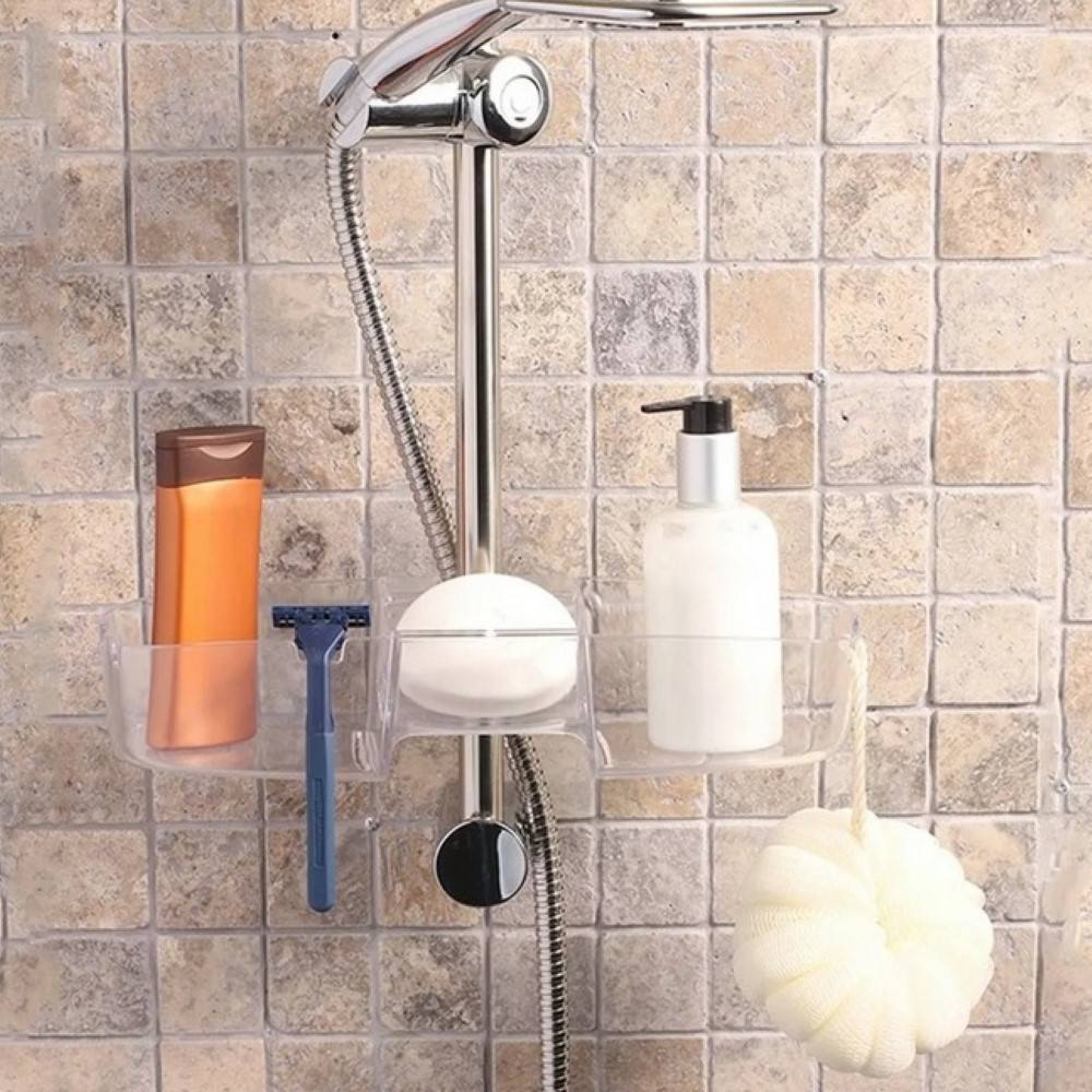 رەفی حەمام رەنگی شەفاف دریبی