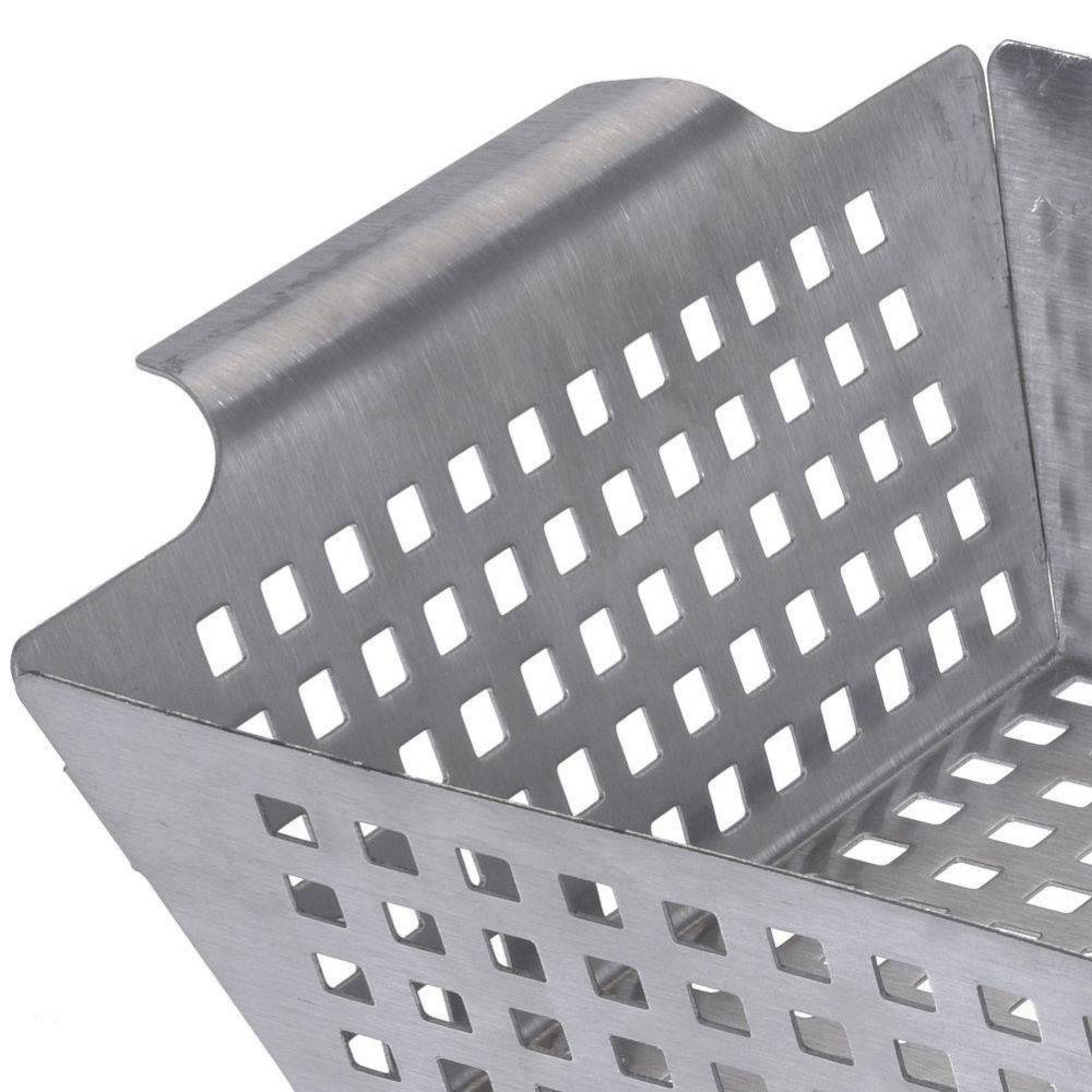 سەبەتەی برژاندن رەنگی زیوی 25 * 21 * 8 سم