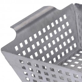 سەبەتەی برژاندن رەنگی زیوی 25 * 21 * 8 سم