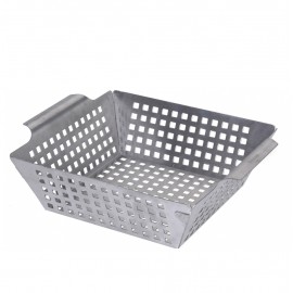 سەبەتەی برژاندن رەنگی زیوی 25 * 21 * 8 سم