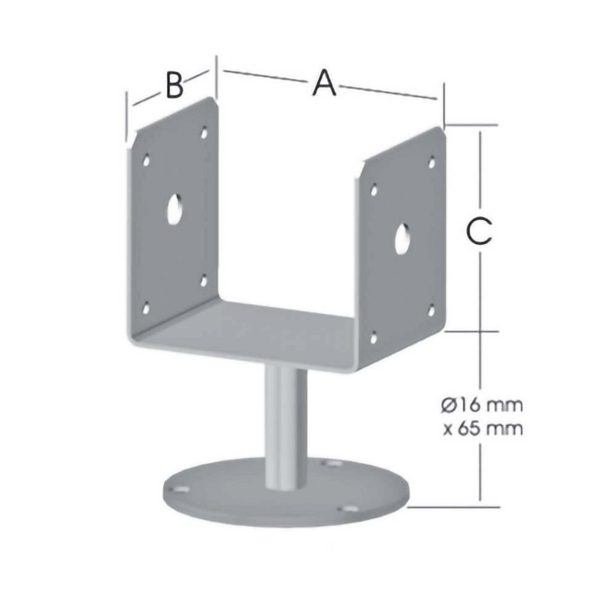 ڕاگری شێلمان U شێوە 80 ملم