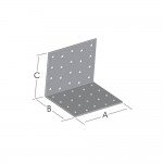 گۆشەی بەستنی 90 پلەی لا ڕيك 100*80*80