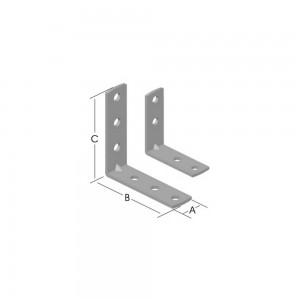 گۆشەی بەستنی 90 پلەی سەر بازنەیی 20*75*75