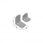 گۆشەی بەستنی 90 پلەی سەر بازنەیی 30*85*85