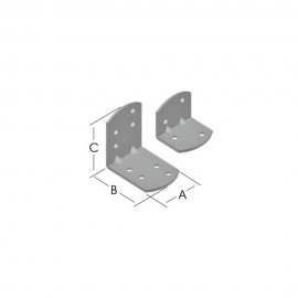 گۆشەی بەستنی 90 پلەی سەر بازنەیی 30*85*85