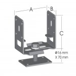 ڕاگری شێلمان لە شێوەی U کە رێکدەخرێت -  ستانلس ستیل