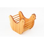 سەبەتەی هێلکەی دار لە شێوەی مریشک - 949FRB1150