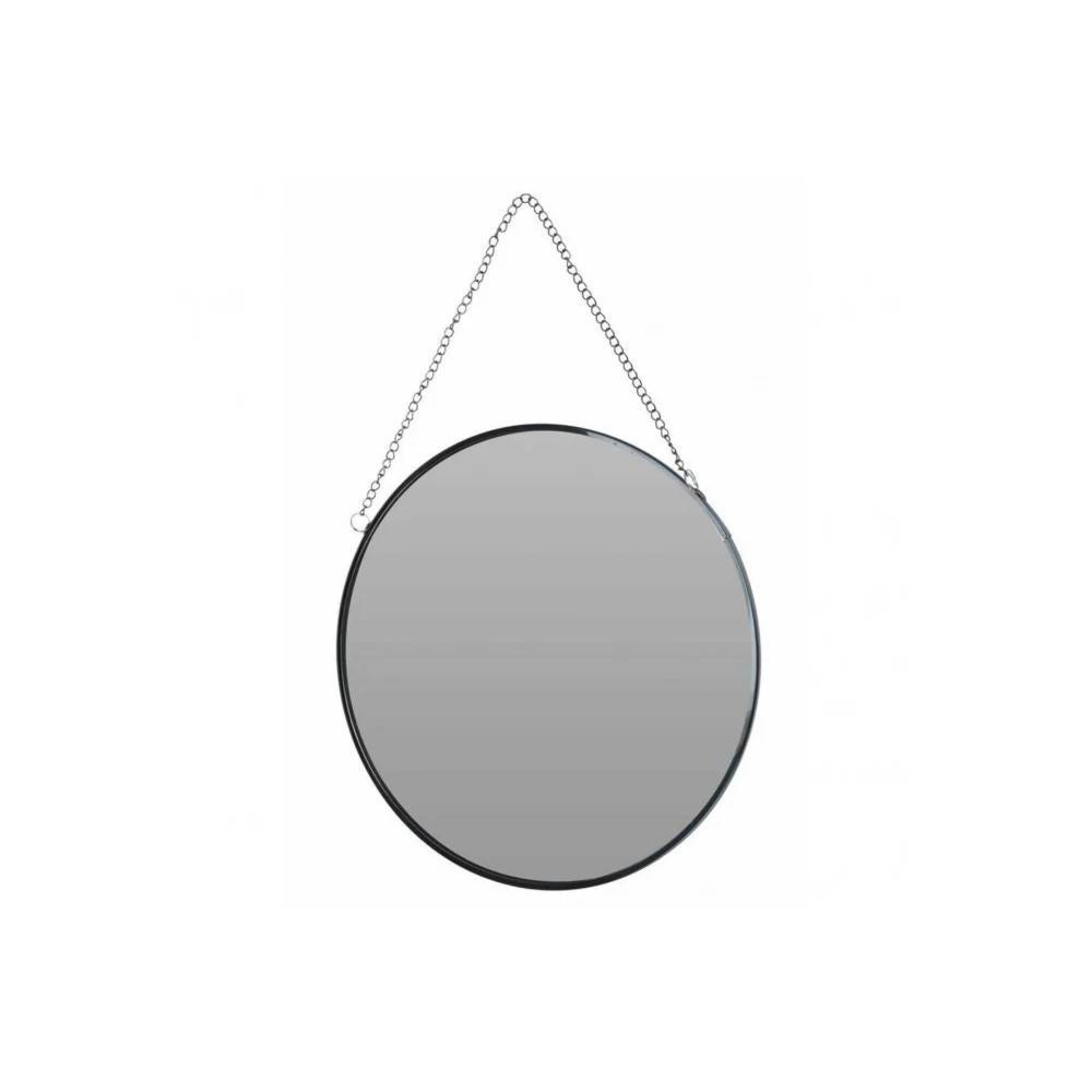 ئاوێنەیەکی هەڵواسراوی کانزای رەنگی رەش 20 سم