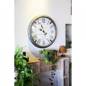 کاتژمێری دیواری ژمارەی ڕۆمانی رەنگی رەش 76 سم