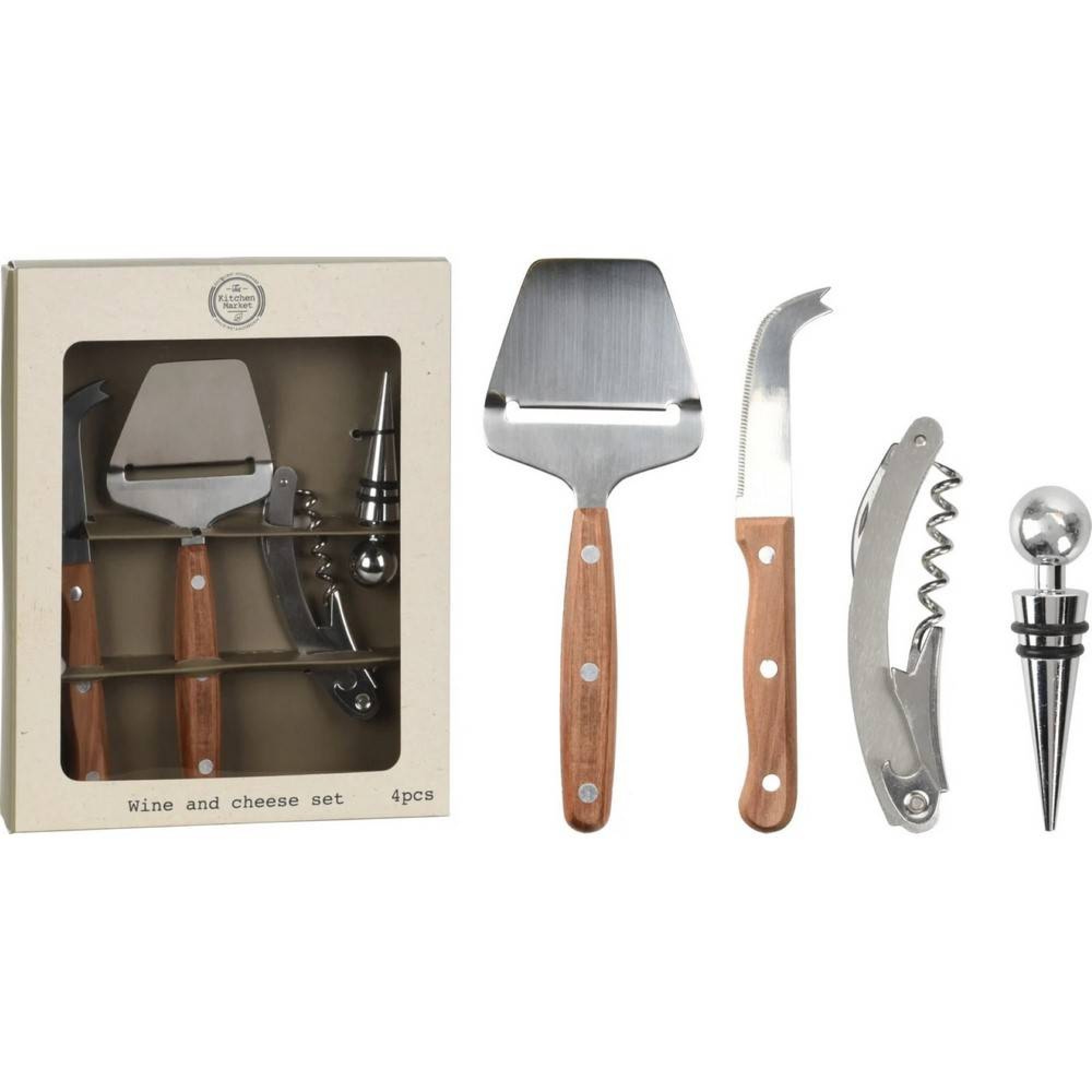 سێتی شەراب و پەنیر لە 4 دانە