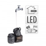 نافورەی ئاوی بە ڕووناکی Led