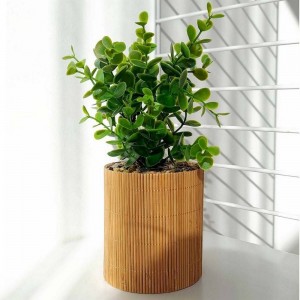 ڕووەکی دەستکرد لەناو گۆزەی بامبودا 10 * 10 * 26 سم