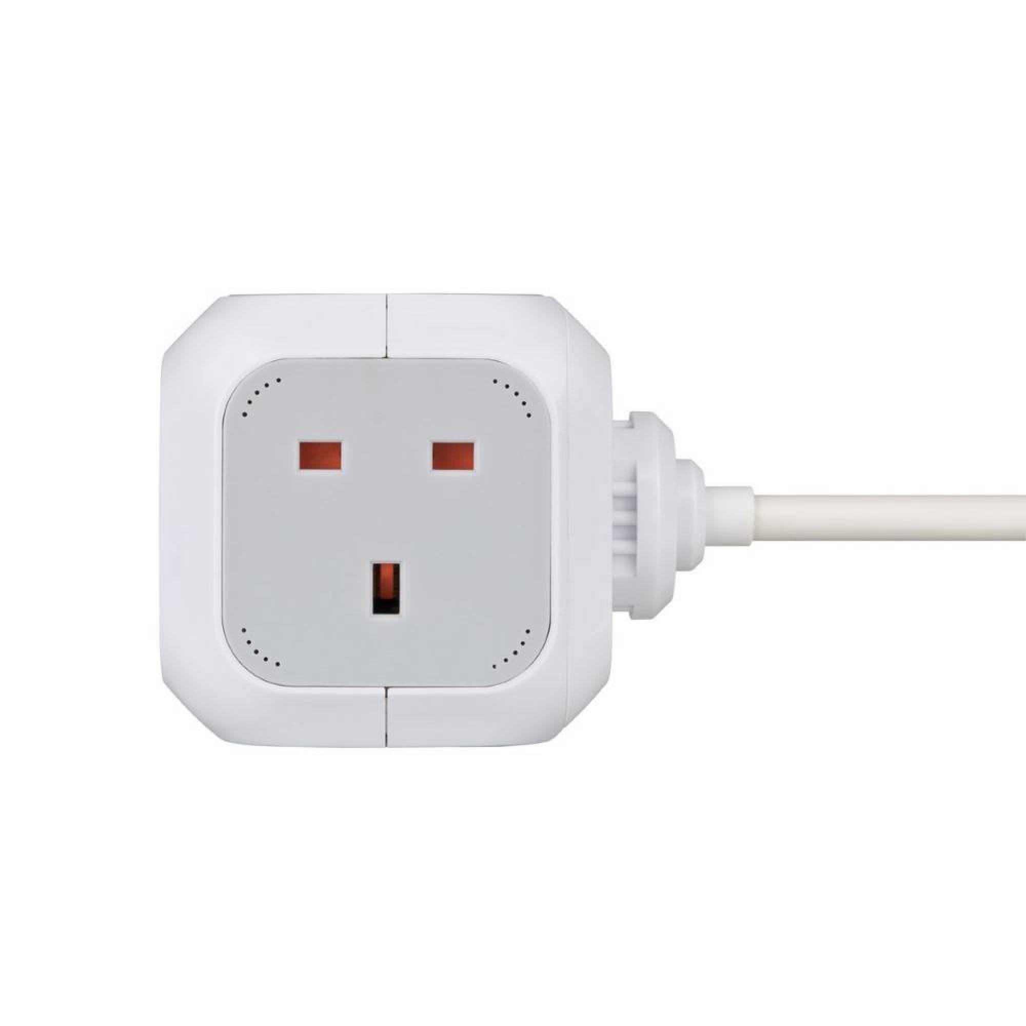 کێبلی درێژکردنەوەی کارەبای 3 لایەنی + 2 Usb