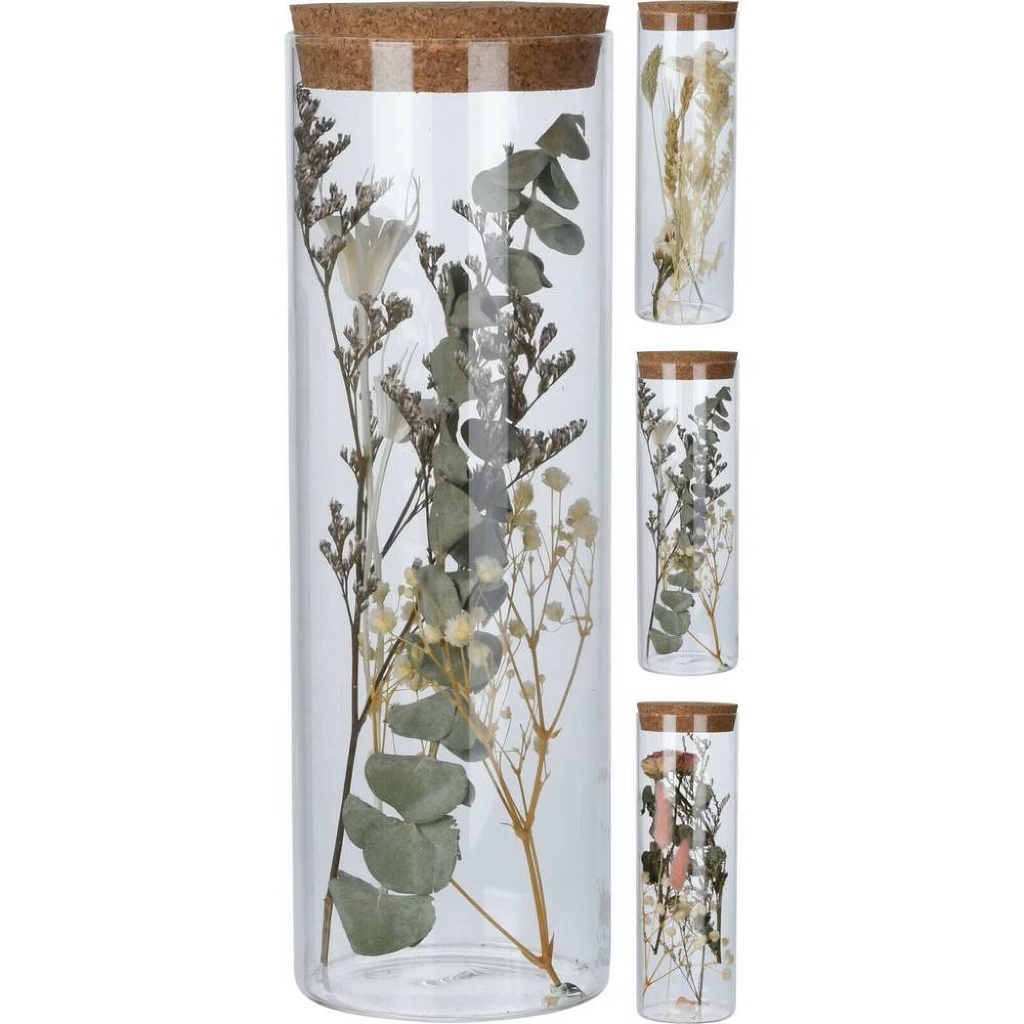 گوڵی وشککراوە لە بۆری شووشیدا 8 * 8 * 24 سم