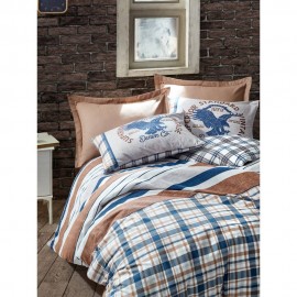 سێتی بەرگی لێف دووکەسی ڕانفۆرس ڕەنگی قاوەی دانیلو 200*220 سم