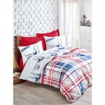 سێتی بەرگی لێف یەک کەسی ڕانفۆرس ڕەنگی سووری کلارێت   160*220 سم