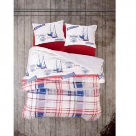 سێتی بەرگی لێف یەک کەسی ڕانفۆرس ڕەنگی سووری کلارێت   160*220 سم