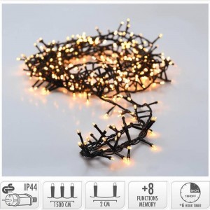 بزوێنەر مایکرۆ کلاستەر - 750 لید - 15 مەتر - لەگەڵ تایمەر - بە رەنگی سپی گەرمی زیادە