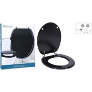 کورسی تەوالێت 18 ئینج Mdf - ڕەش