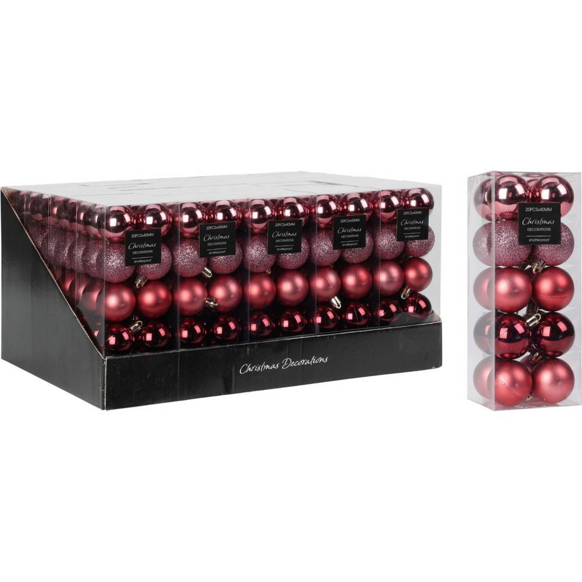 تۆپی هەڵواسراوی کریسمس 20*40 ملم - پەمەیی