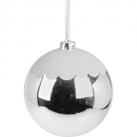 تۆپی هەڵواسراوی کریسمس بە بەفر 15 سم - زیویی