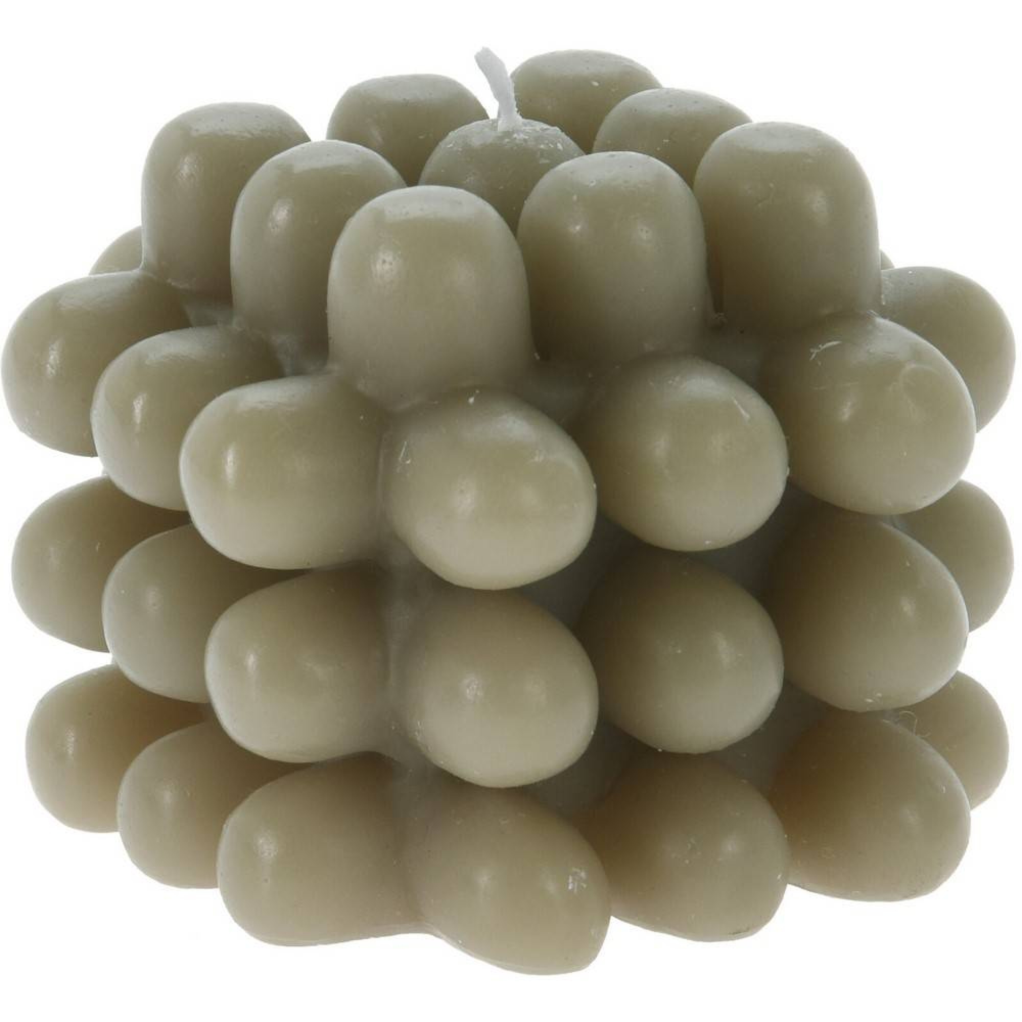 مۆمی چوارگۆشەی بە ڕەنگی سەوزی کاڵ