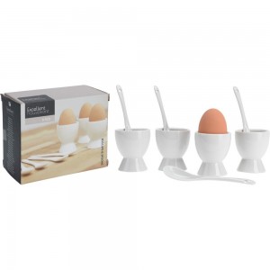 کوپی هێلکە پۆرسەلین و کەوچک لە 8 پارچە