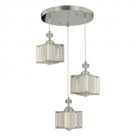 چرای هەڵواسراو بازنەی 3 چرا کریستاڵی جۆری کۆگۆ