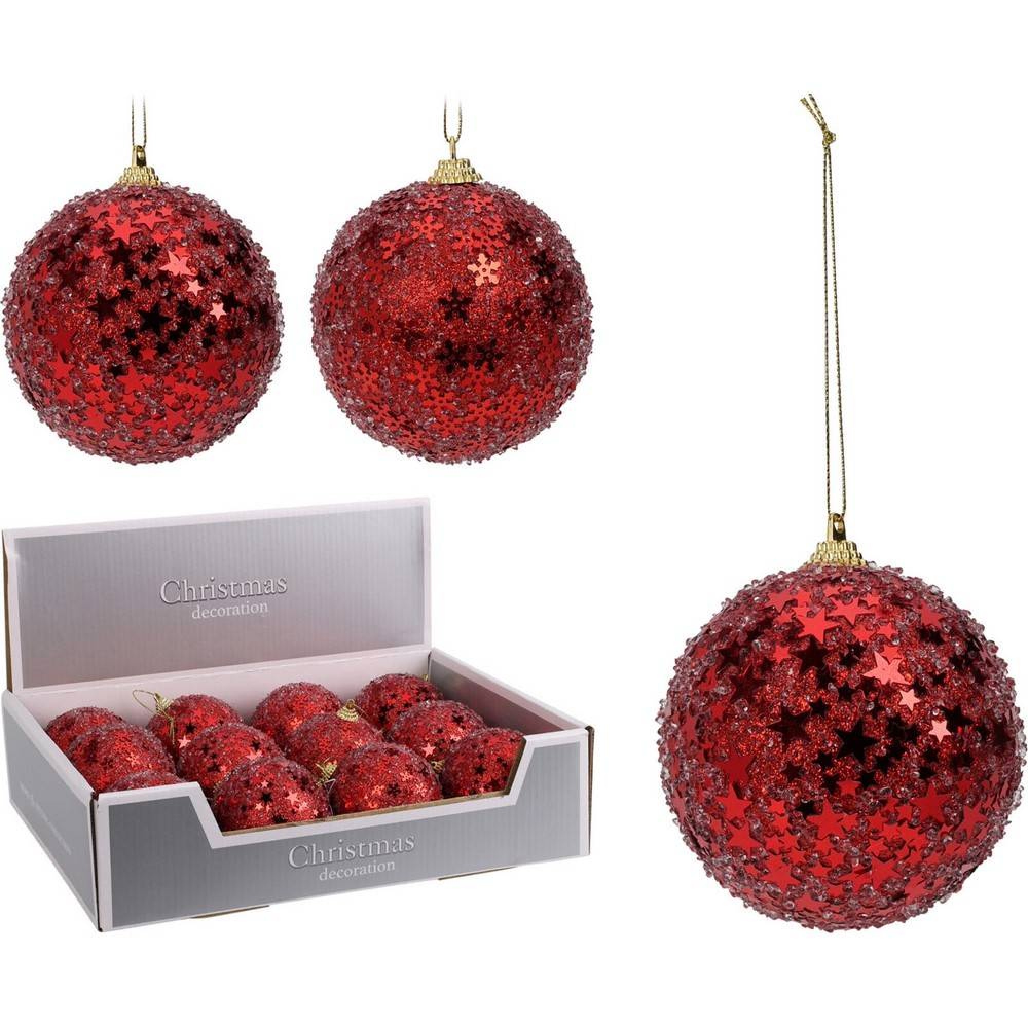 تۆپی کریسمس 80 ملم - سووری بریقەدار