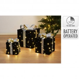 سێتی دیاری 3 کەسی بە ڕووناکی لێد - ڕەش