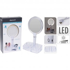 ئاوێنەی ماکیاژ بە گڵۆپی لێد