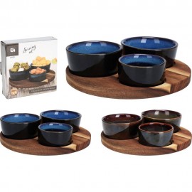 سێتی پێشکەشکردنی 4 پارچە بە 2 ڕەنگ